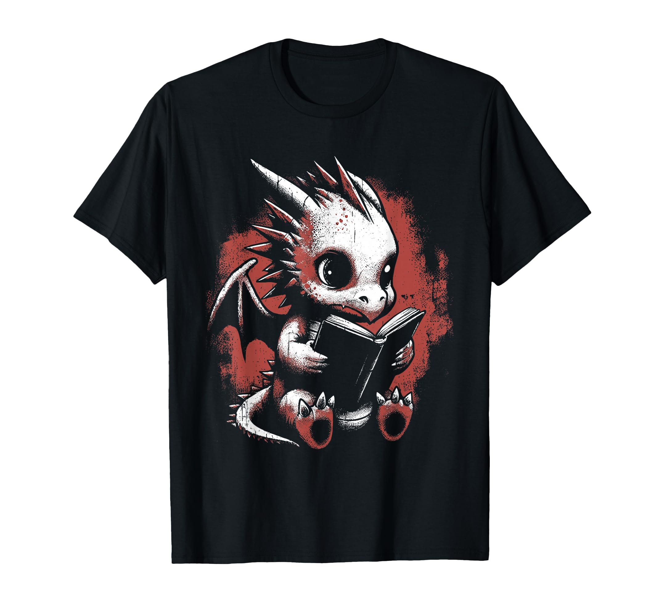 Dragon Reads Book Funny Bookworm T-Shirt - Novelty Apparel Men Women - T-Shirt, Sweatshirt, Hoodie