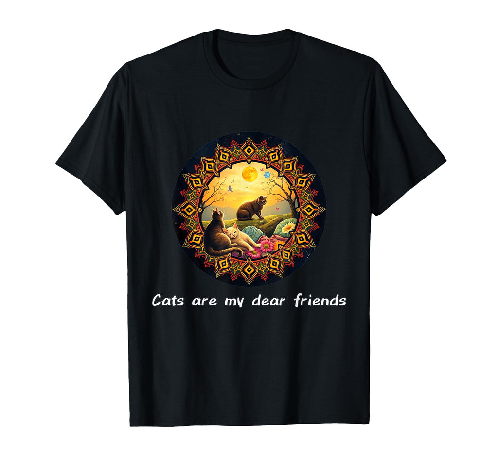 Cats Are My Best Friends Sacred Animals T-Shirt - Unique Graphic Unisex - T-Shirt, Sweatshirt, Hoodie