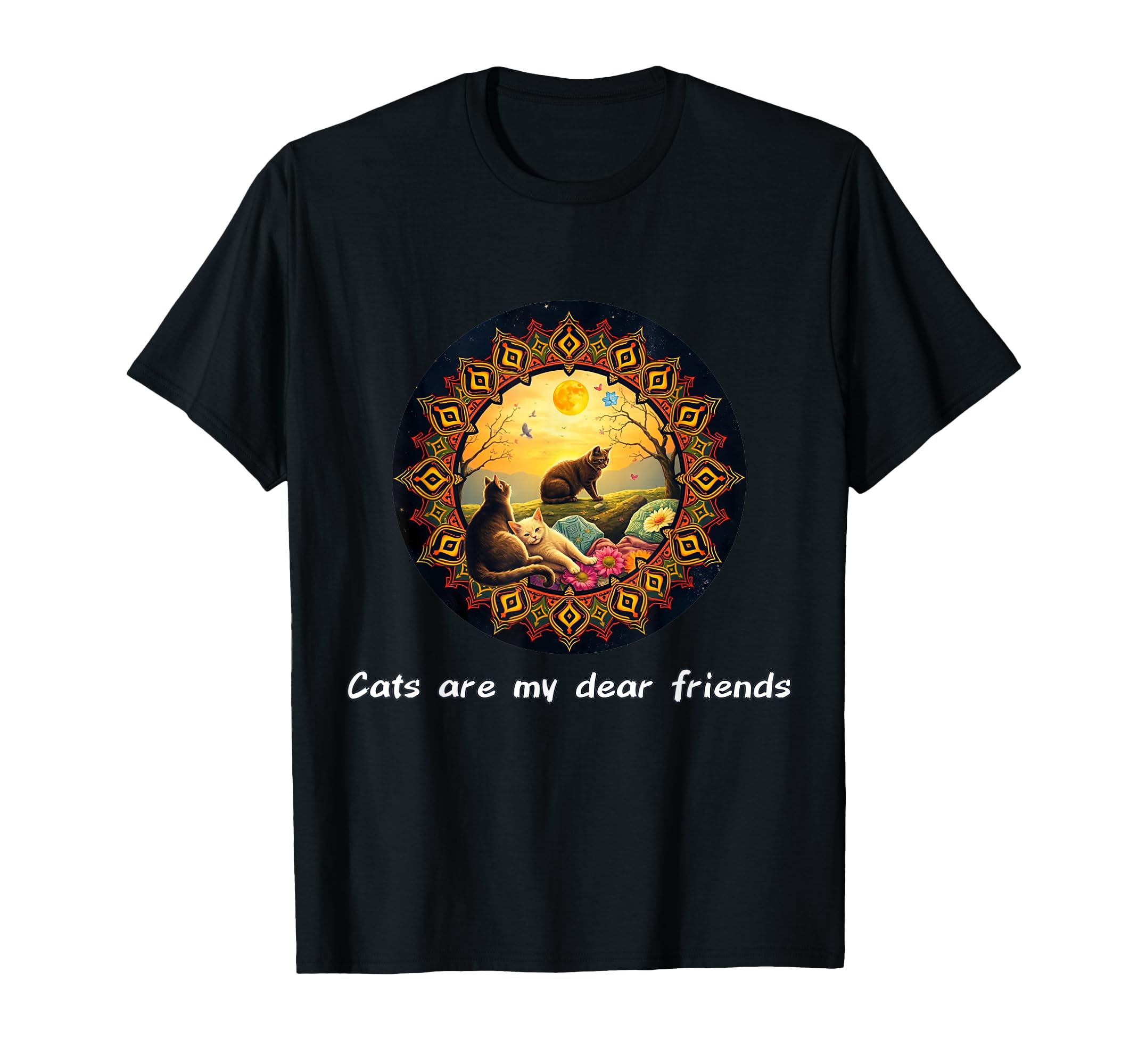 Cats Are My Best Friends Sacred Animals T-Shirt - Unique Graphic Unisex - T-Shirt, Sweatshirt, Hoodie