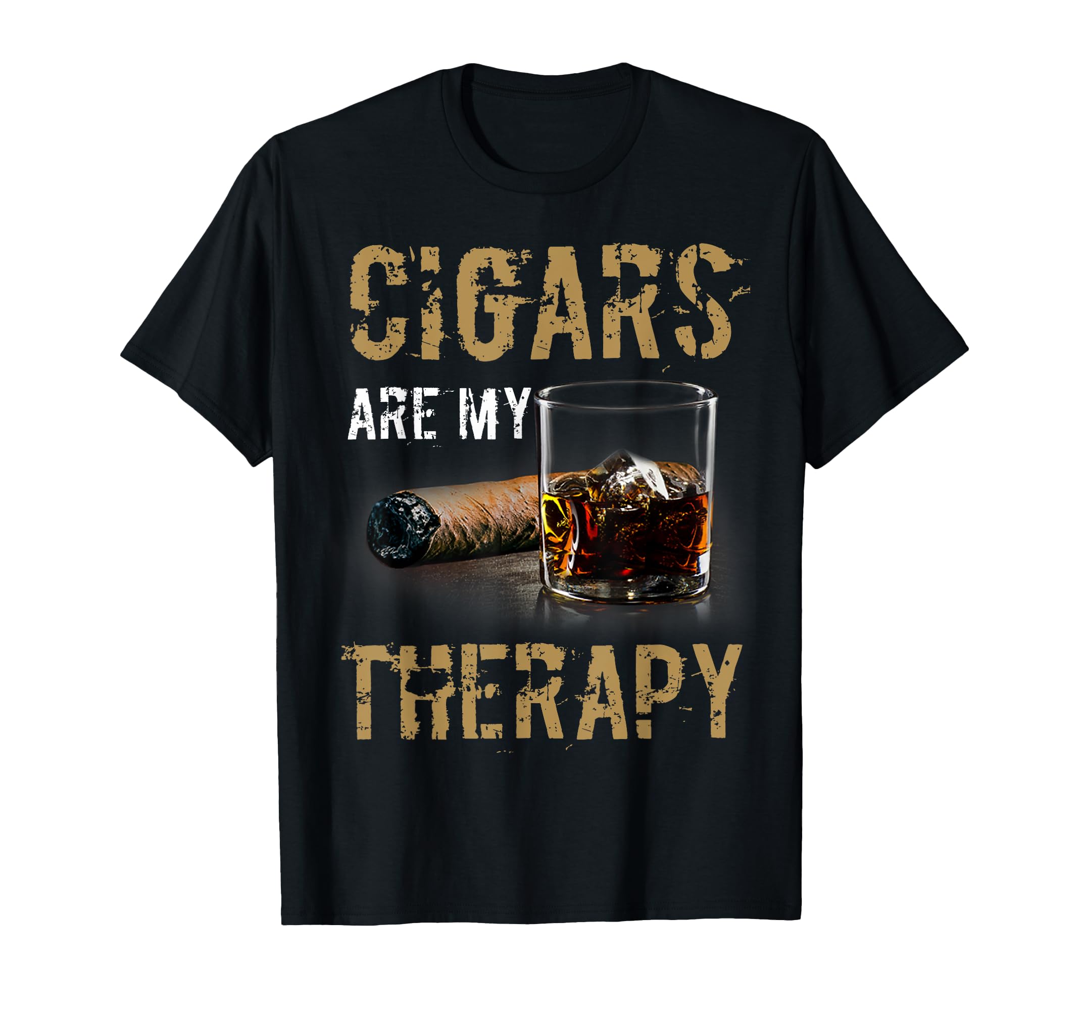 Cigars Are My Therapy Cigars T Shirts T-Shirt - Aesthetic Graphic Men Women - T-Shirt, Sweatshirt, Hoodie