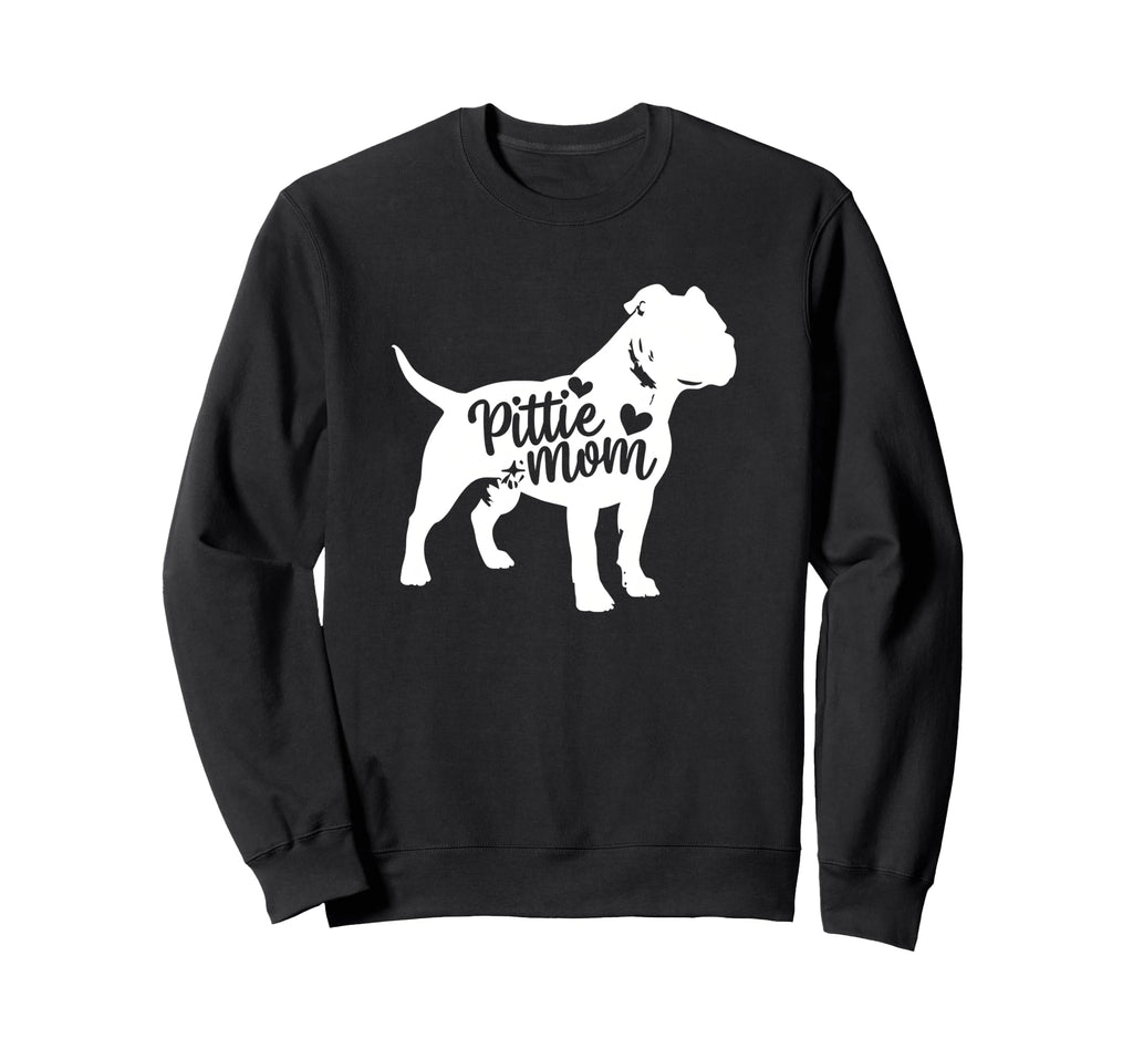 Pittie Mom Womens Pit Bull Sweatshirt - Fun Novelty Design for Adults - T-Shirt, Sweatshirt, Hoodie