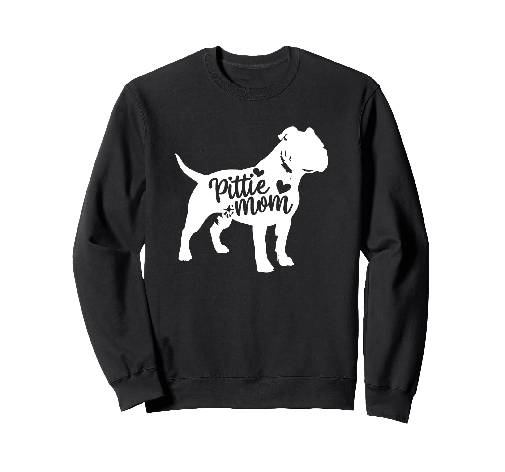 Pittie Mom Womens Pit Bull Sweatshirt - Fun Novelty Design for Adults - T-Shirt, Sweatshirt, Hoodie
