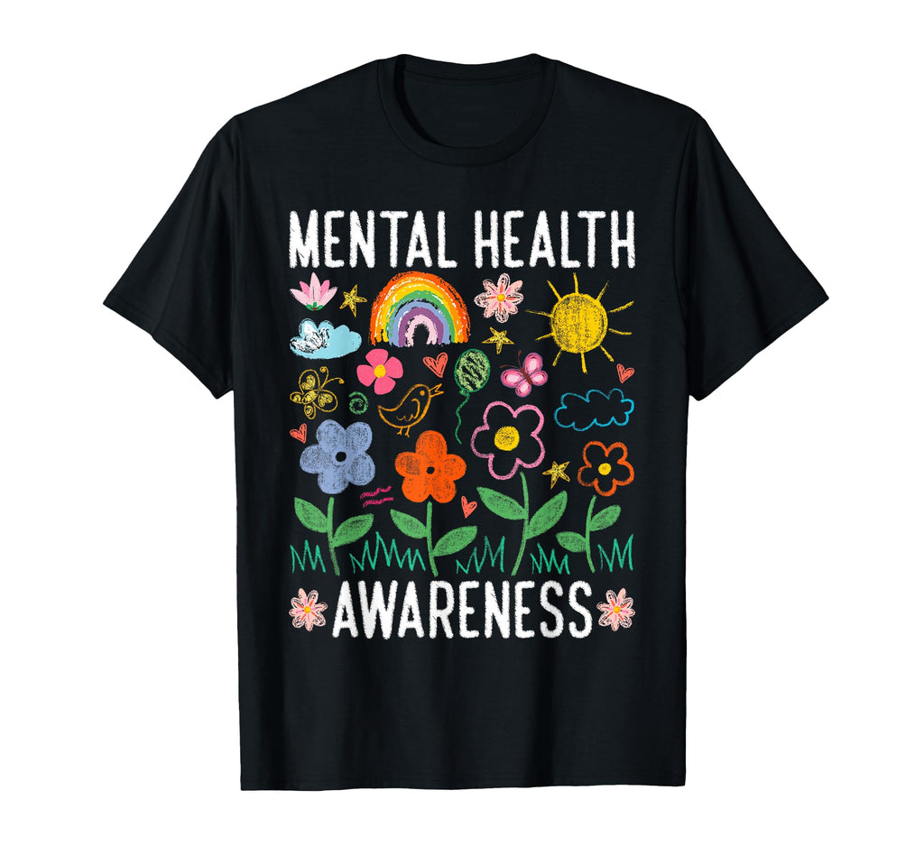 Mental Health Brain Illness Awareness T-Shirt - Minimalist Print Unisex - T-Shirt, Sweatshirt, Hoodie