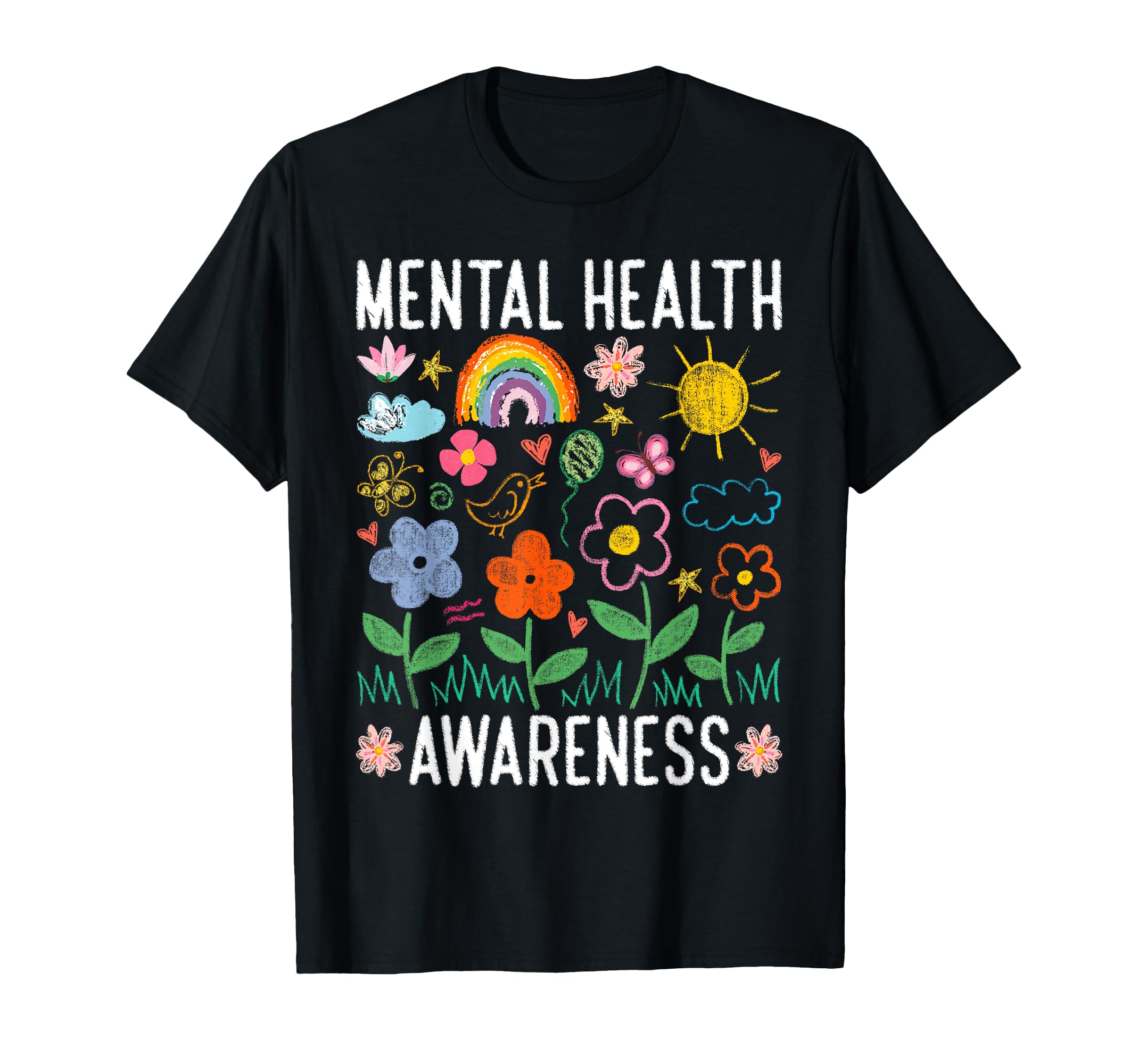 Mental Health Brain Illness Awareness T-Shirt - Minimalist Print Unisex - T-Shirt, Sweatshirt, Hoodie