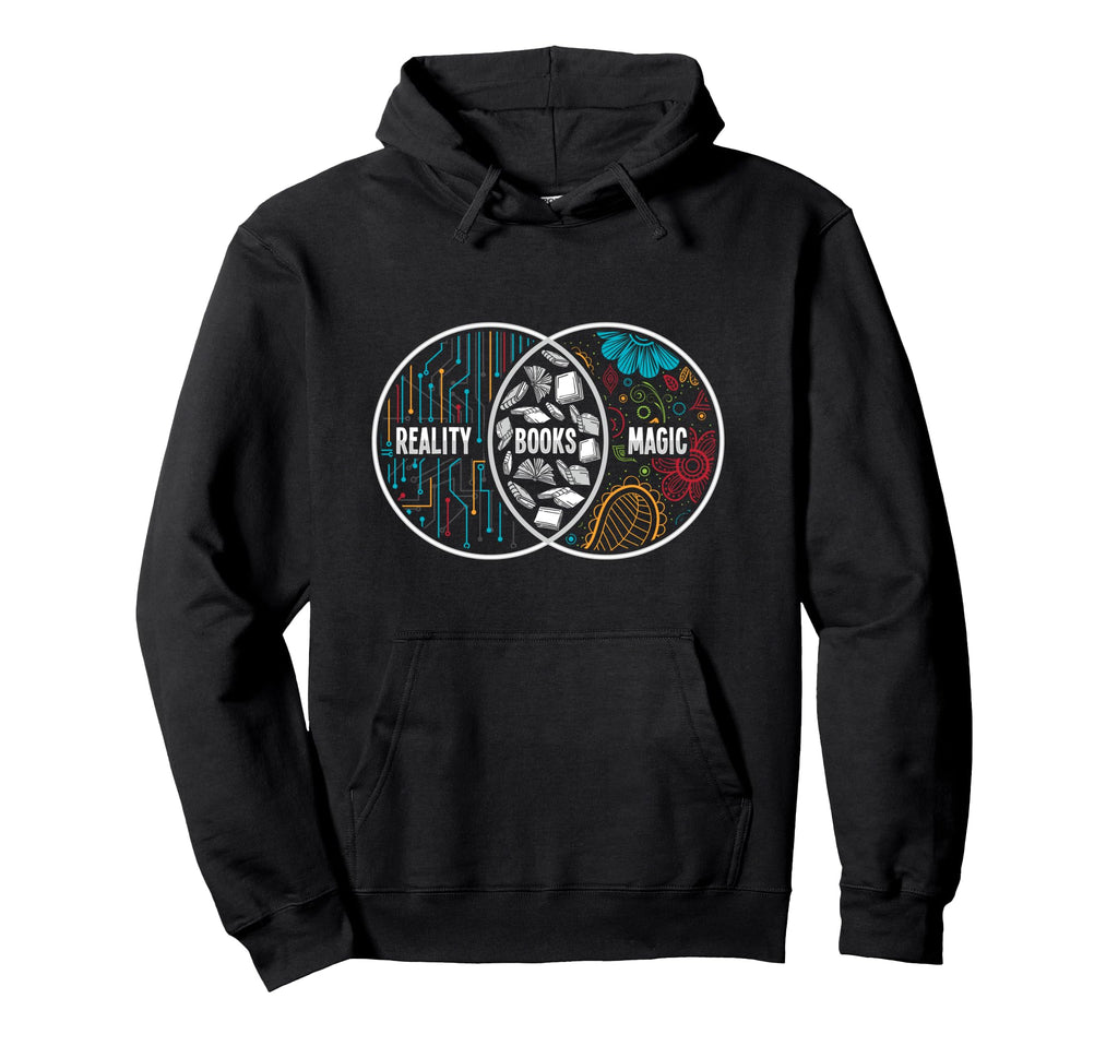 Bookworm Bibliophile Book Nerd Hoodie - Trendy Graphic Unisex - T-Shirt, Sweatshirt, Hoodie