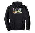 Flowers Green Ribbon Mental Health Hoodie - Novelty Apparel Men Women - T-Shirt, Sweatshirt, Hoodie