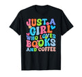 Just Who Loves Books Coffee Coffee T-Shirt - Custom Art Print for Adults - T-Shirt, Sweatshirt, Hoodie