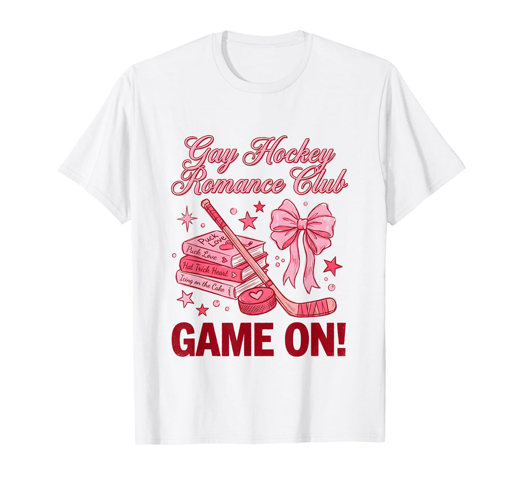 Gay Hockey Romance Club Bookish Smutty T-Shirt - Fun Novelty Design Unisex - T-Shirt, Sweatshirt, Hoodie