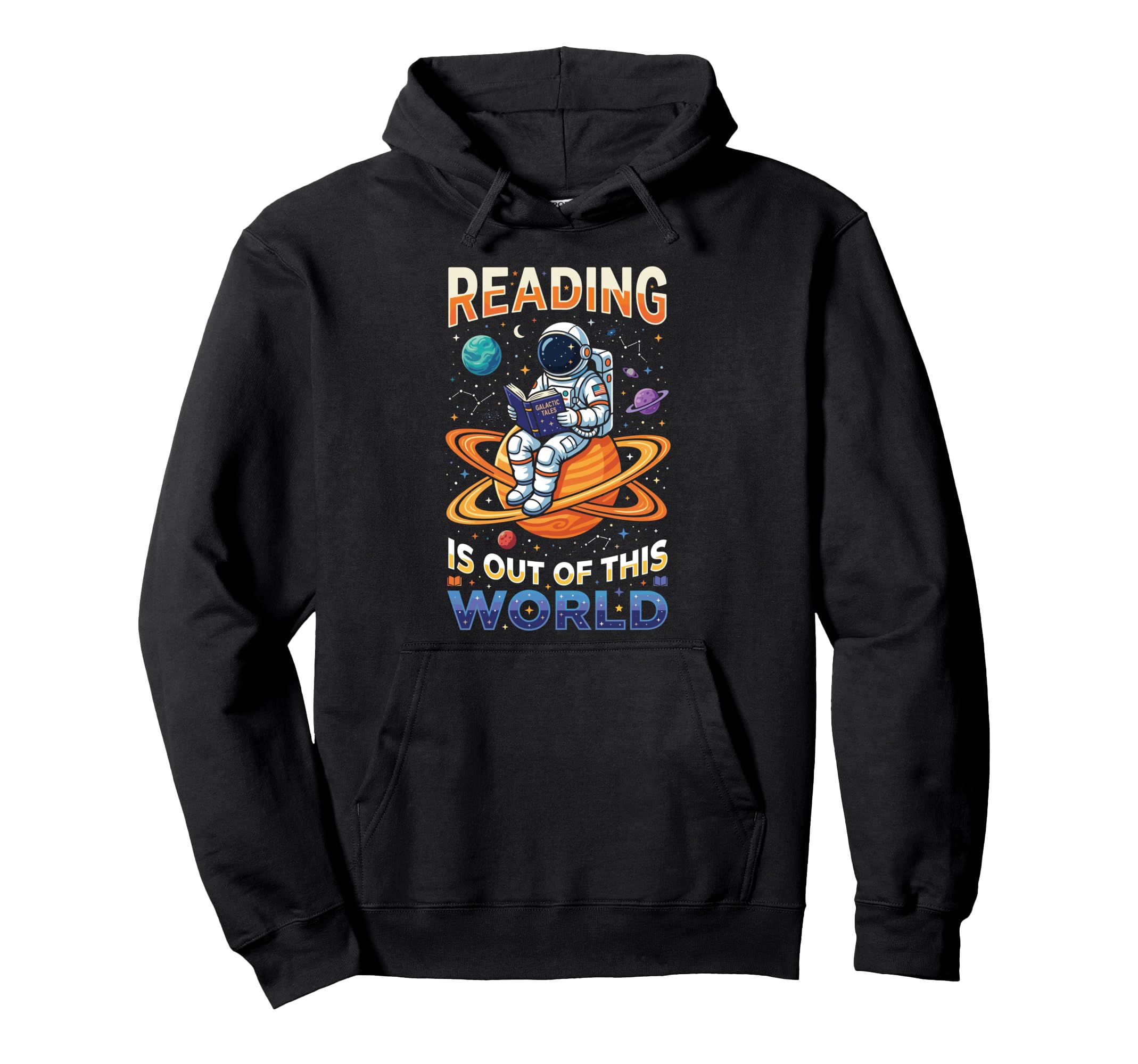 Reading Is Out This World Space Funny Hoodie - Minimalist Print Men Women - T-Shirt, Sweatshirt, Hoodie
