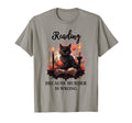 Black Cat Reading Because Murder Is T-Shirt - Aesthetic Graphic Men Women - T-Shirt, Sweatshirt, Hoodie