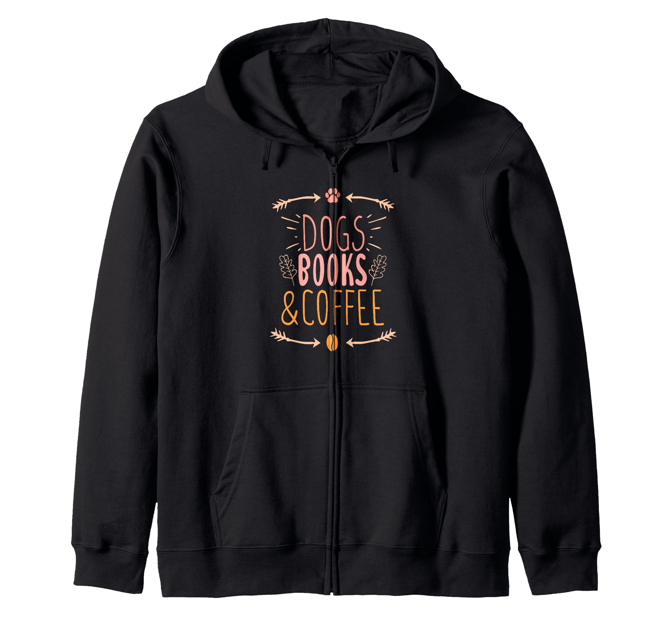 Dogs Books Coffee Funny Ideas T-Shirt - Streetwear Style Unisex - T-Shirt, Sweatshirt, Hoodie