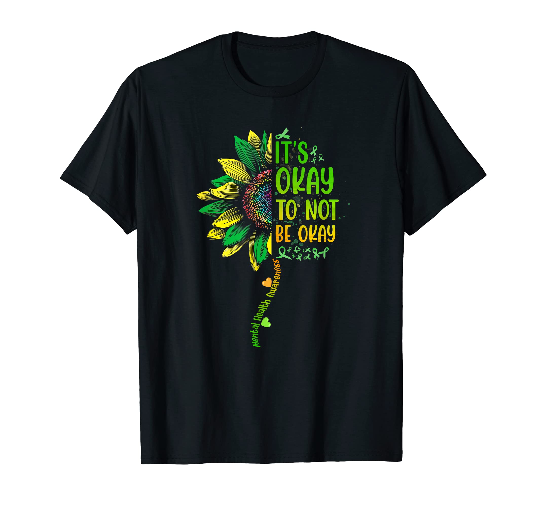 Its Okay To Not Be Okay Mental T-Shirt - Aesthetic Graphic for Adults - T-Shirt, Sweatshirt, Hoodie
