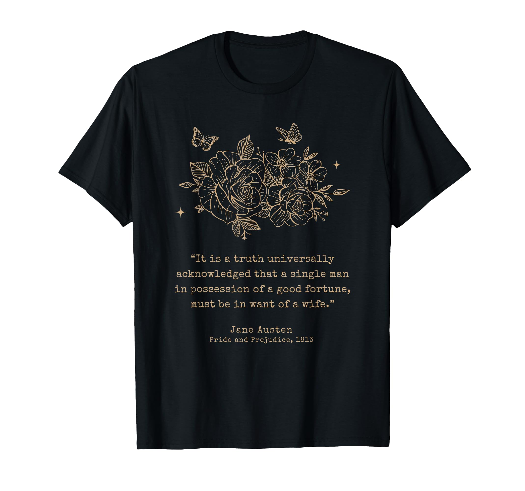 Jane Austen Dark Academia Bookish T-Shirt - Fun Novelty Design for Adults - T-Shirt, Sweatshirt, Hoodie