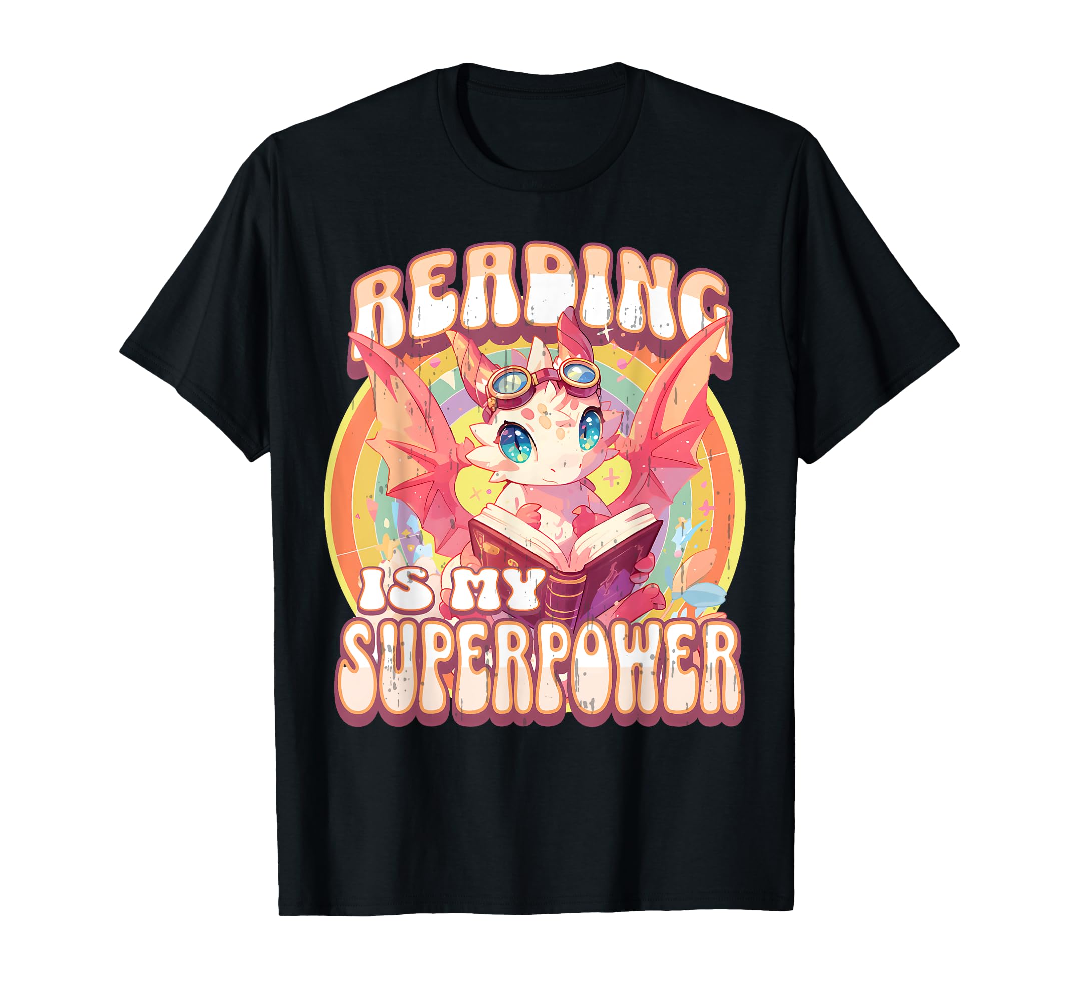 Dragon My Superpower Bookworm Books T-Shirt - Aesthetic Graphic Unisex - T-Shirt, Sweatshirt, Hoodie