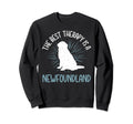 Best Therapy Is Newfoundland Dog Sweatshirt - Aesthetic Graphic for Adults - T-Shirt, Sweatshirt, Hoodie