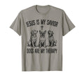 Jesus Is My Savior Dogs Are My T-Shirt - Casual Everyday Wear for Adults - T-Shirt, Sweatshirt, Hoodie