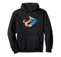 Cartoon Yoga Pose Illustration Fitness Hoodie - Streetwear Style Men Women - T-Shirt, Sweatshirt, Hoodie