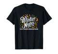 Winter Nights Full Moon Meditation T-Shirt - Fun Novelty Design Men Women - T-Shirt, Sweatshirt, Hoodie