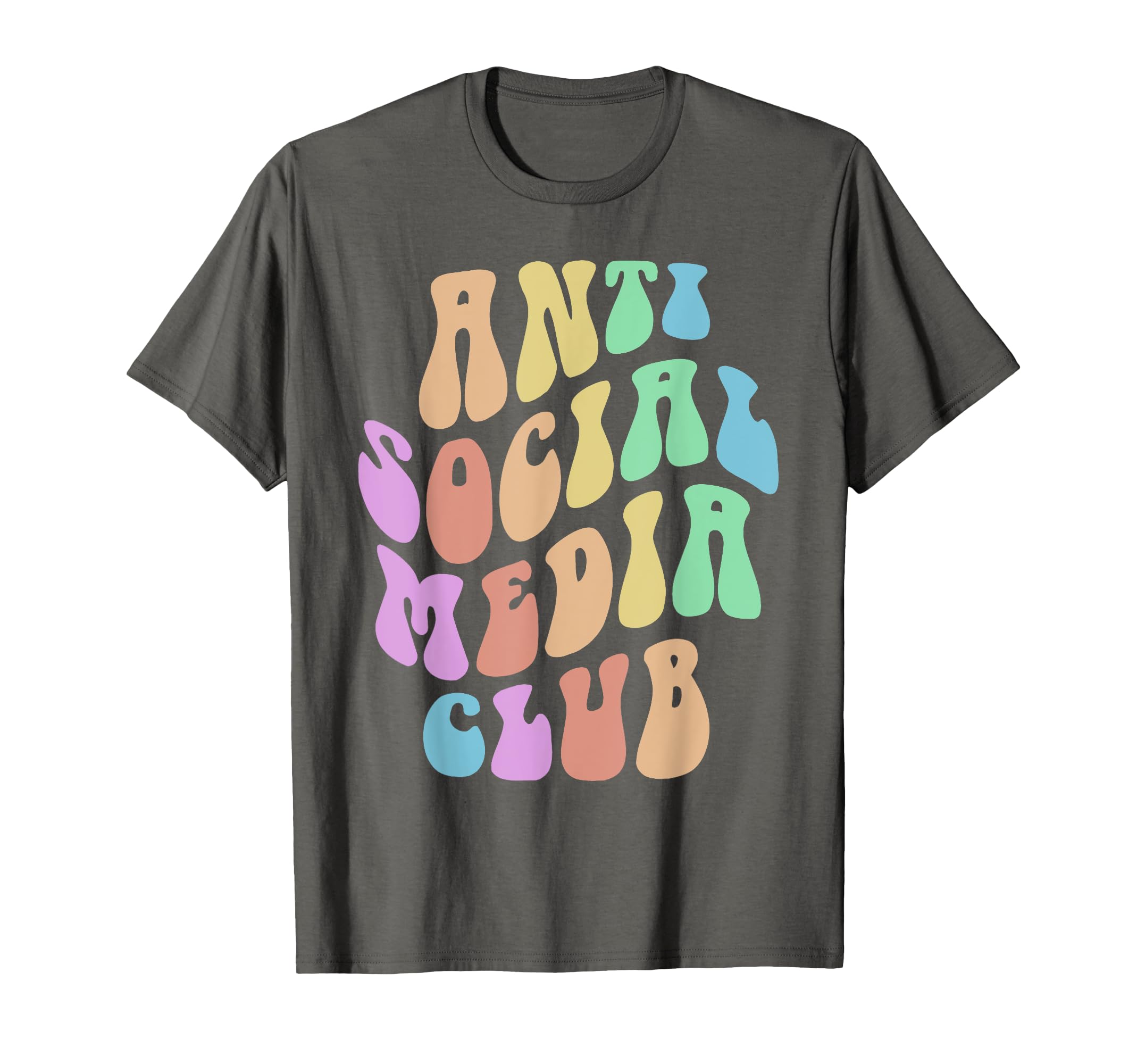 Groovy Anti Social Media Club T-Shirt - Minimalist Print Men Women - T-Shirt, Sweatshirt, Hoodie