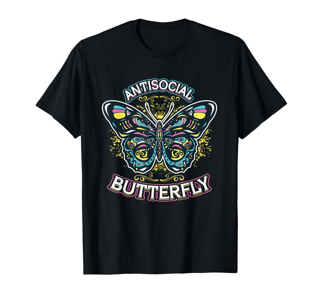 Antisocial Butterfly T-Shirt - Custom Art Print for Adults - T-Shirt, Sweatshirt, Hoodie