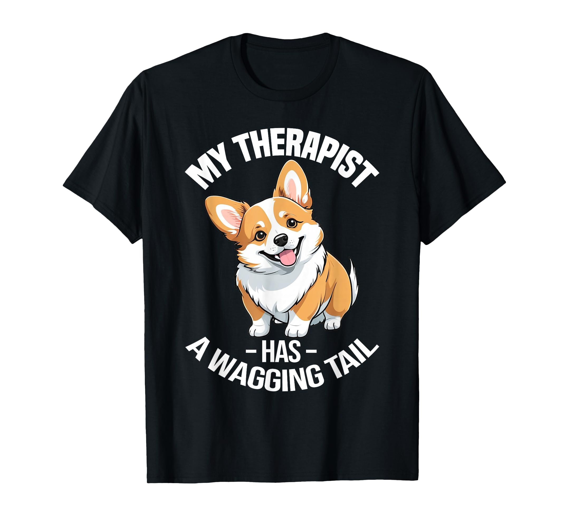 Funny Therapy Service Dog Corgi T-Shirt - Trendy Graphic Unisex - T-Shirt, Sweatshirt, Hoodie