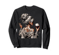 Messy Bun Wine Just Breathe Self Sweatshirt - Graphic Print for Adults - T-Shirt, Sweatshirt, Hoodie