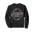 Overstimulated Blessed Mom Funny Sweatshirt - Minimalist Print for Adults - T-Shirt, Sweatshirt, Hoodie