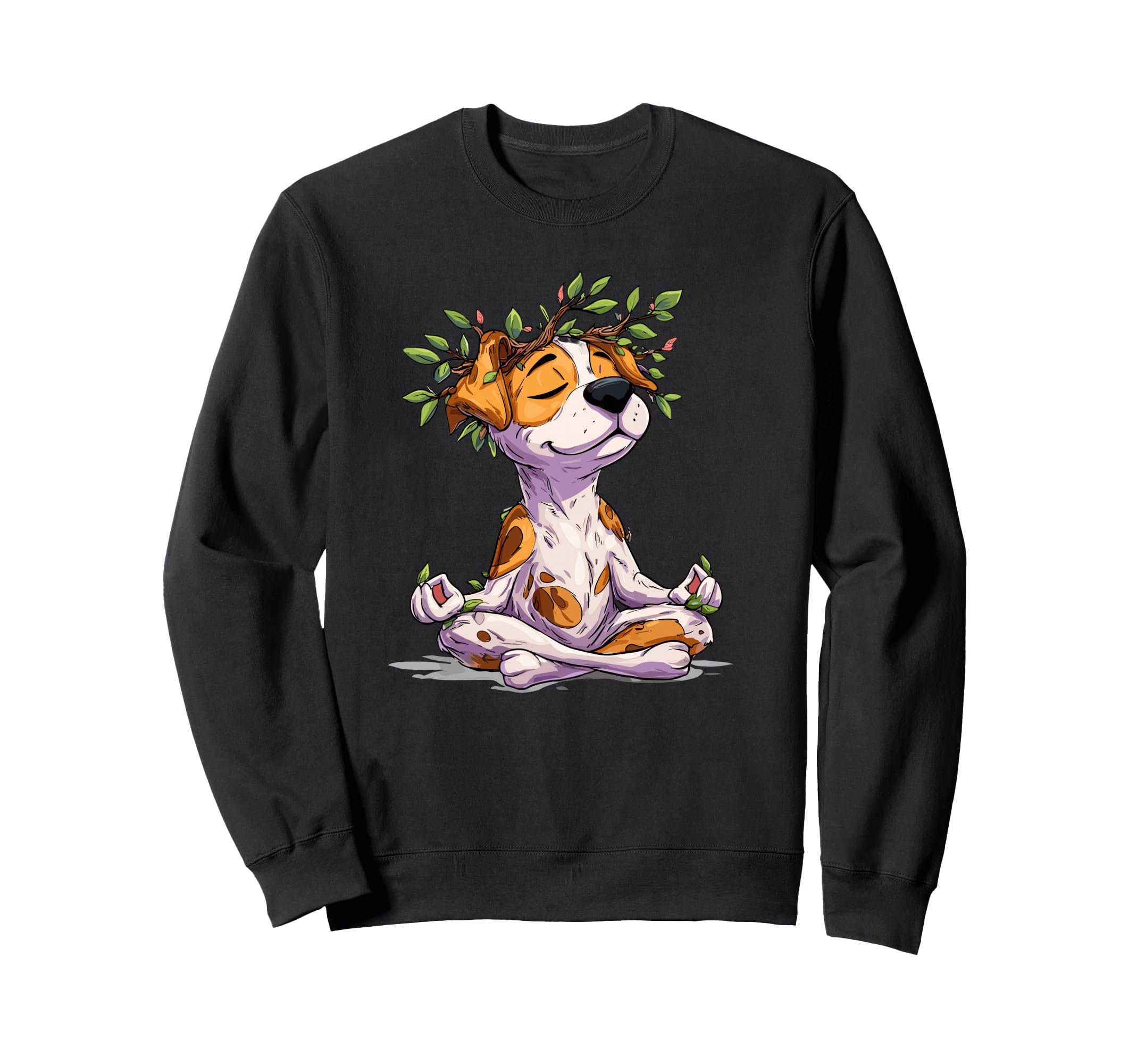 Meditating Dog Zen Yoga Puppy Nature Sweatshirt - Novelty Apparel Unisex - T-Shirt, Sweatshirt, Hoodie