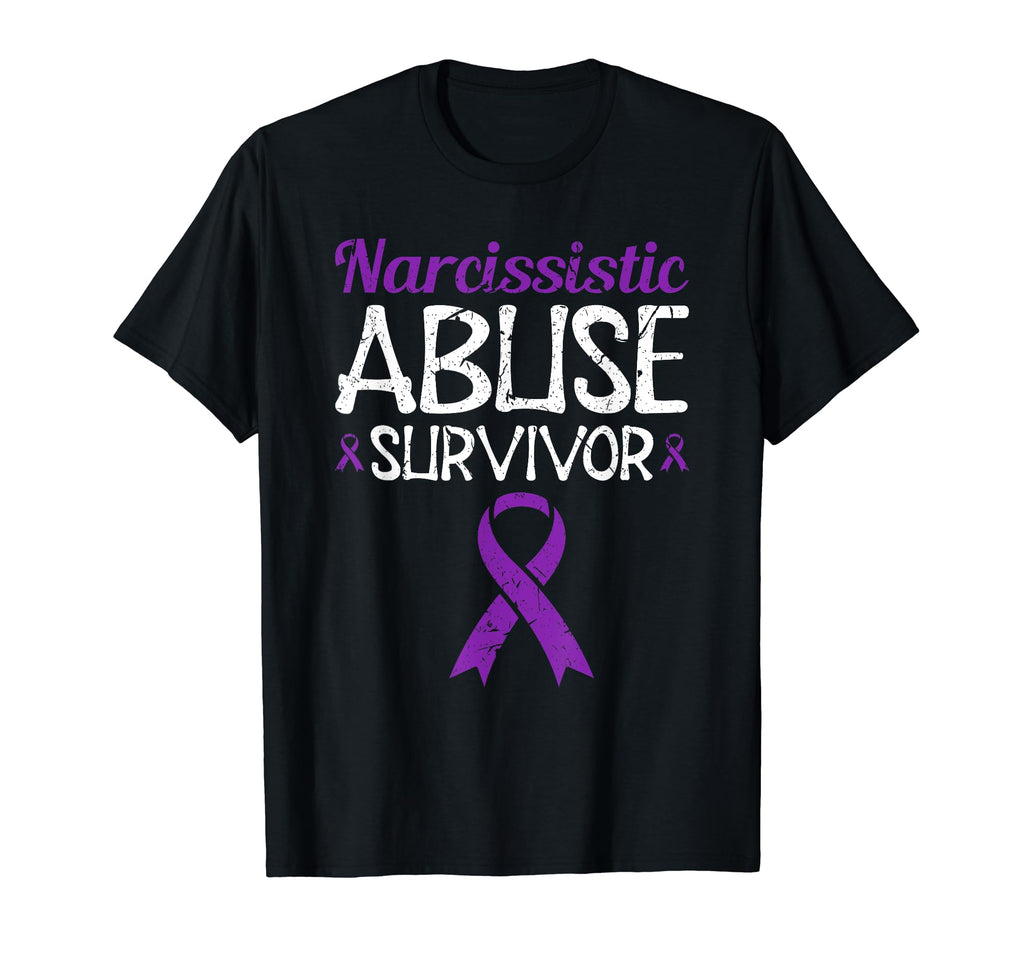 Narcissistic Abuse Survivor Ribbon T-Shirt - Minimalist Print for Adults - T-Shirt, Sweatshirt, Hoodie