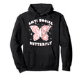 Anti Social Butterfly Womens Hoodie - Streetwear Style for Adults - T-Shirt, Sweatshirt, Hoodie