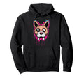 Scary Horror Dog Hoodie - Fun Novelty Design Men Women - T-Shirt, Sweatshirt, Hoodie
