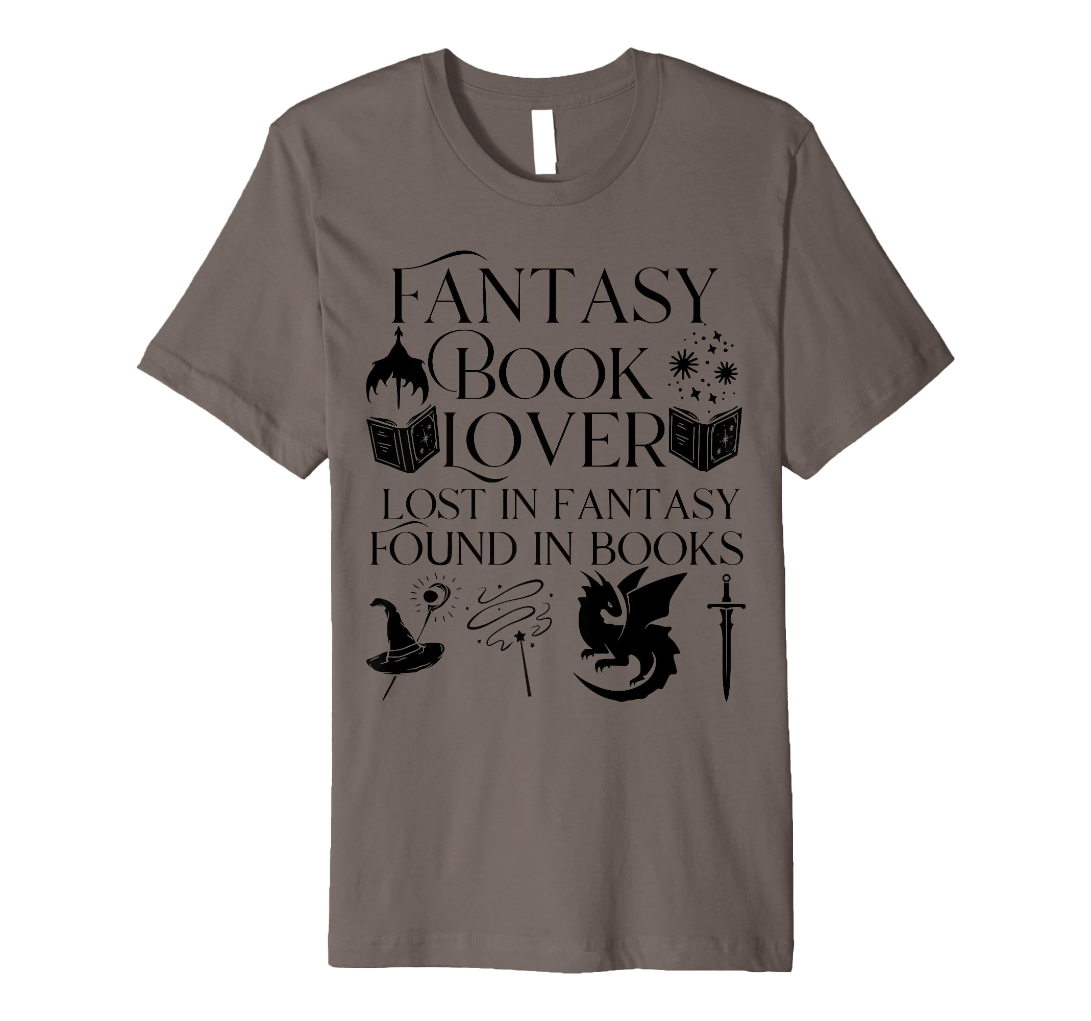 Fantasy Book Lover Dragons And Magic T-Shirt - Trendy Graphic Men Women - T-Shirt, Sweatshirt, Hoodie