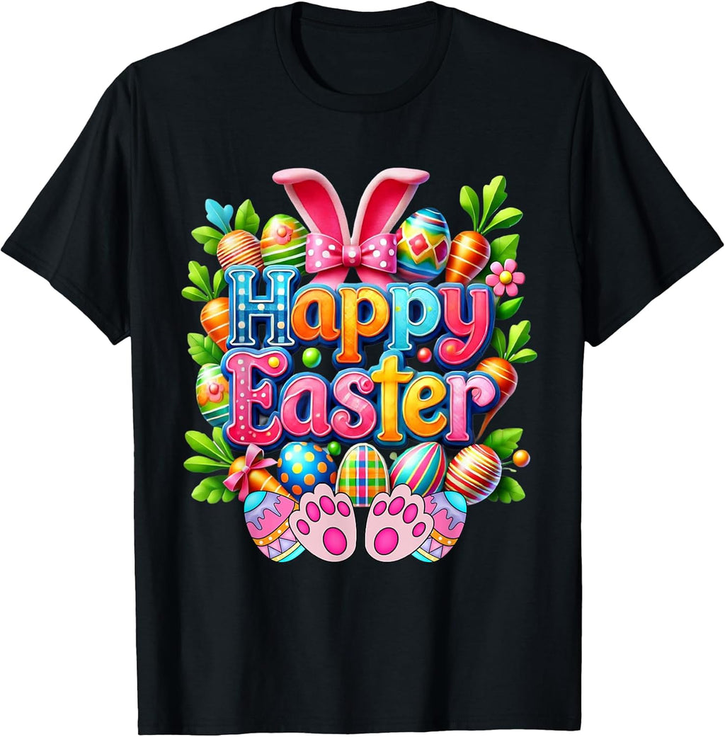 Happy Easter Bunny Spring Unisex T-shirt, Sweatshirt, Hoodie, Long Sleeve Tee - T-Shirt, Sweatshirt, Hoodie
