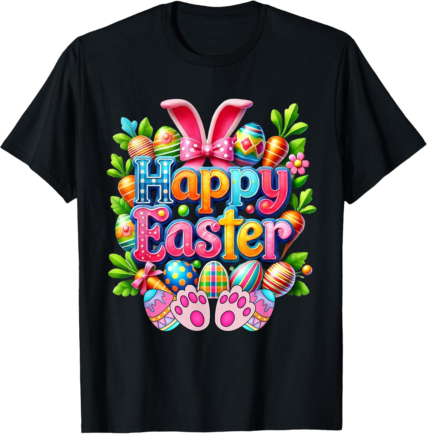 Happy Easter Bunny Spring Unisex T-shirt, Sweatshirt, Hoodie, Long Sleeve Tee - T-Shirt, Sweatshirt, Hoodie