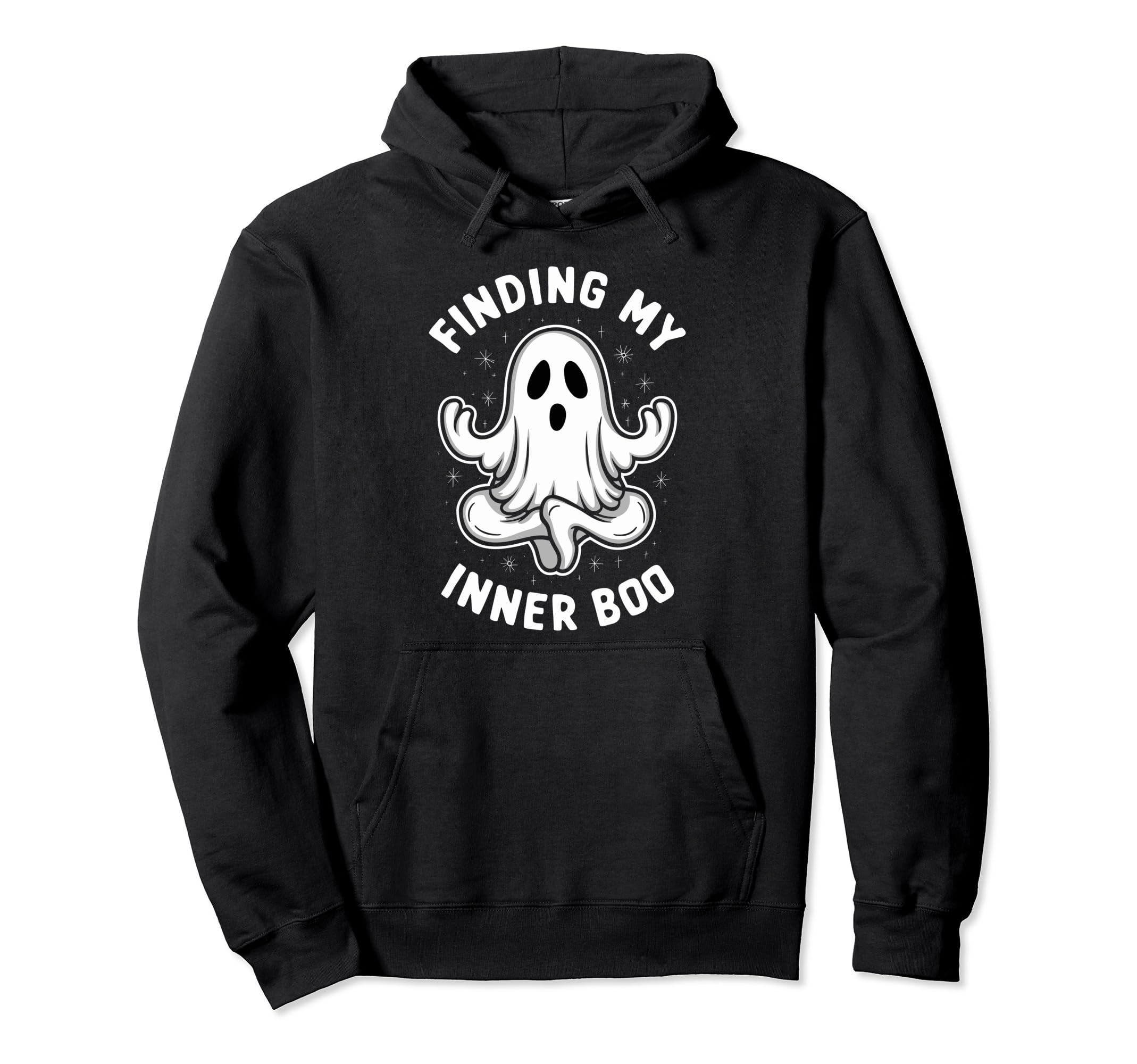 Ghost Monster Meditation Mindfulness Hoodie - Trendy Graphic Unisex - T-Shirt, Sweatshirt, Hoodie