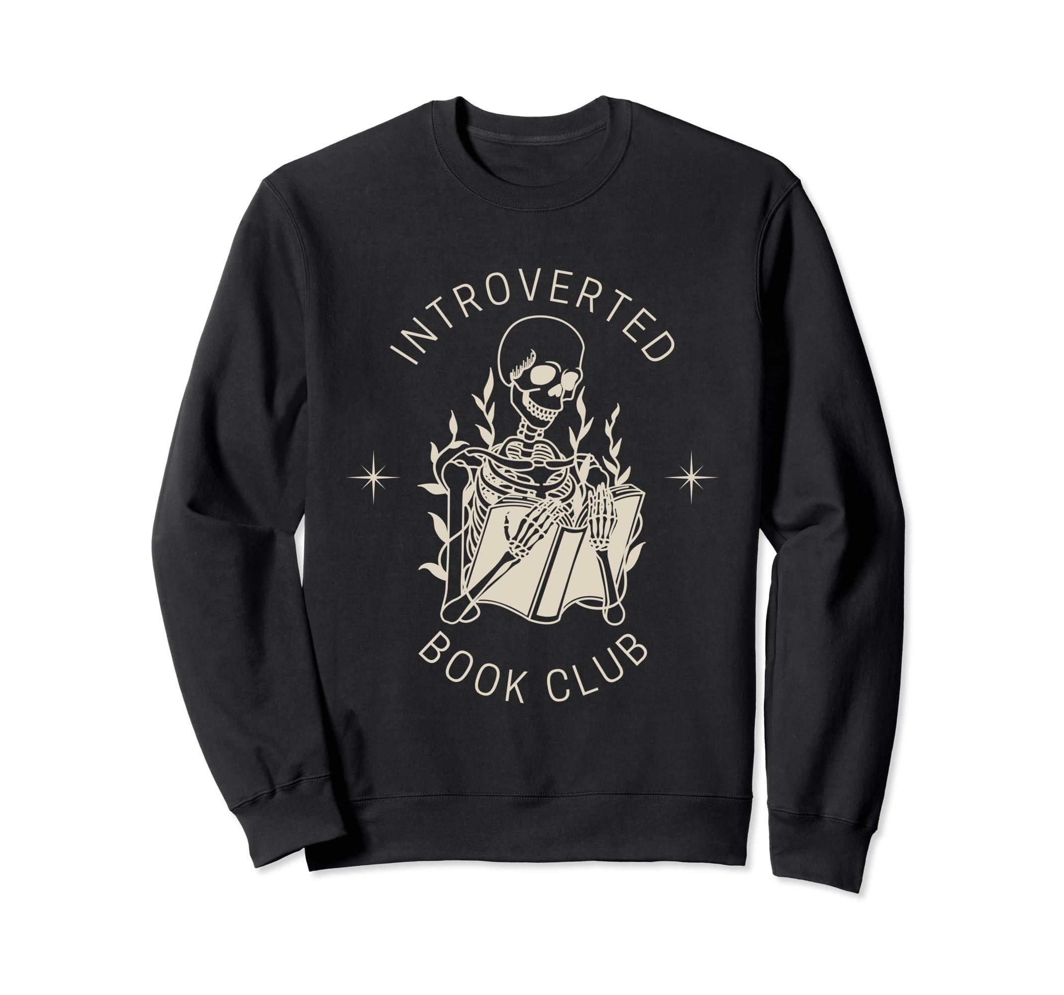 Introverted Book Club Social Club Sweatshirt - Unique Graphic Men Women - T-Shirt, Sweatshirt, Hoodie