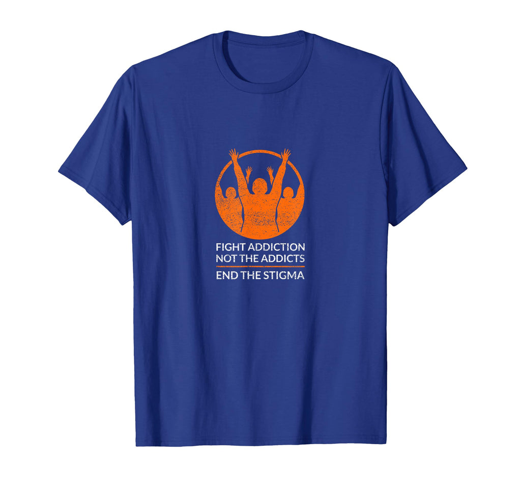 Fight Addiction Not Addicts End Stigma T-Shirt - Unique Graphic Men Women - T-Shirt, Sweatshirt, Hoodie
