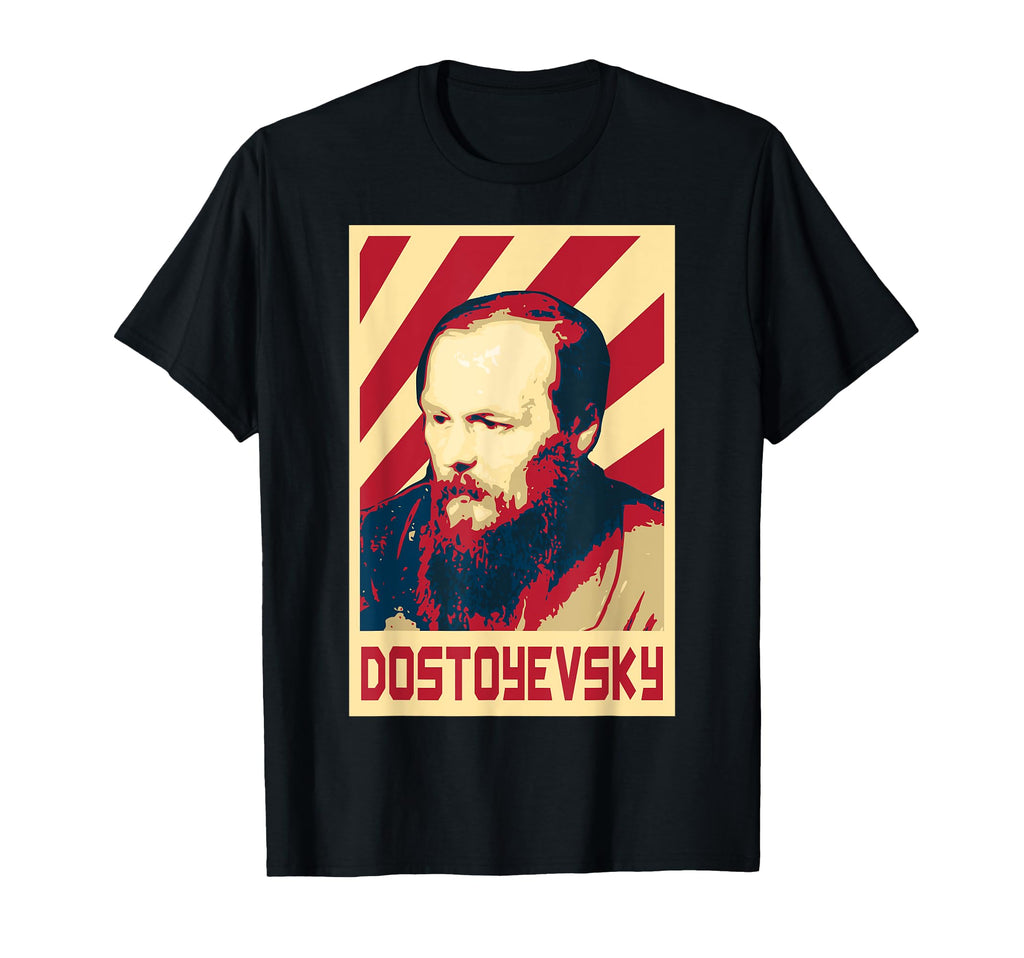 Fyodor Dostoevsky Famous Russian T-Shirt - Minimalist Print for Adults - T-Shirt, Sweatshirt, Hoodie
