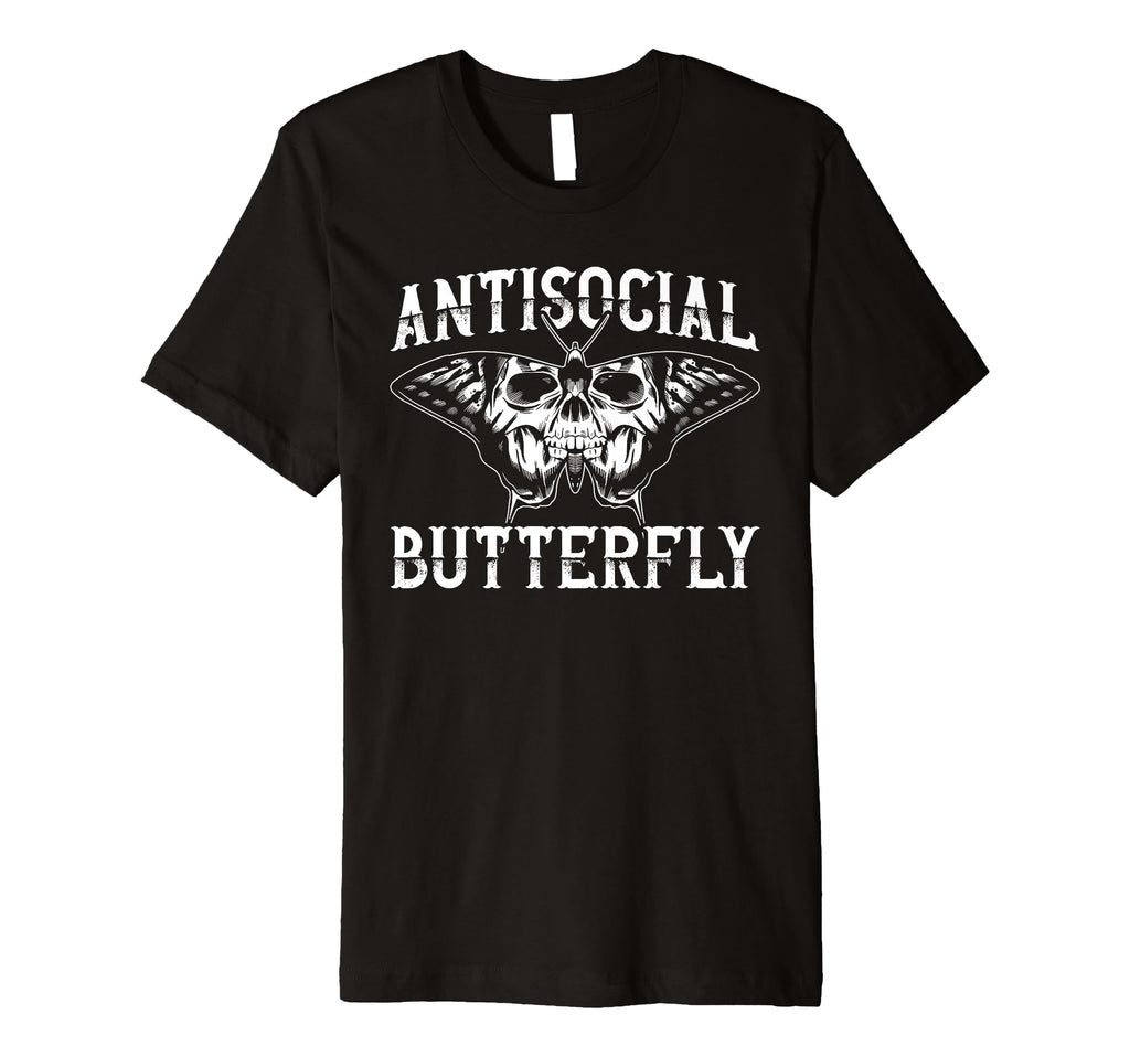 Antisocial Butterfly Funny Introvert T-Shirt - Novelty Apparel Men Women - T-Shirt, Sweatshirt, Hoodie