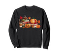 Ghost Pumpkin Coffee Halloween Fall Sweatshirt - Novelty Apparel Unisex - T-Shirt, Sweatshirt, Hoodie