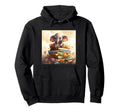 Book Nerd Elephant Reading Book Lover Hoodie - Unique Graphic for Adults - T-Shirt, Sweatshirt, Hoodie