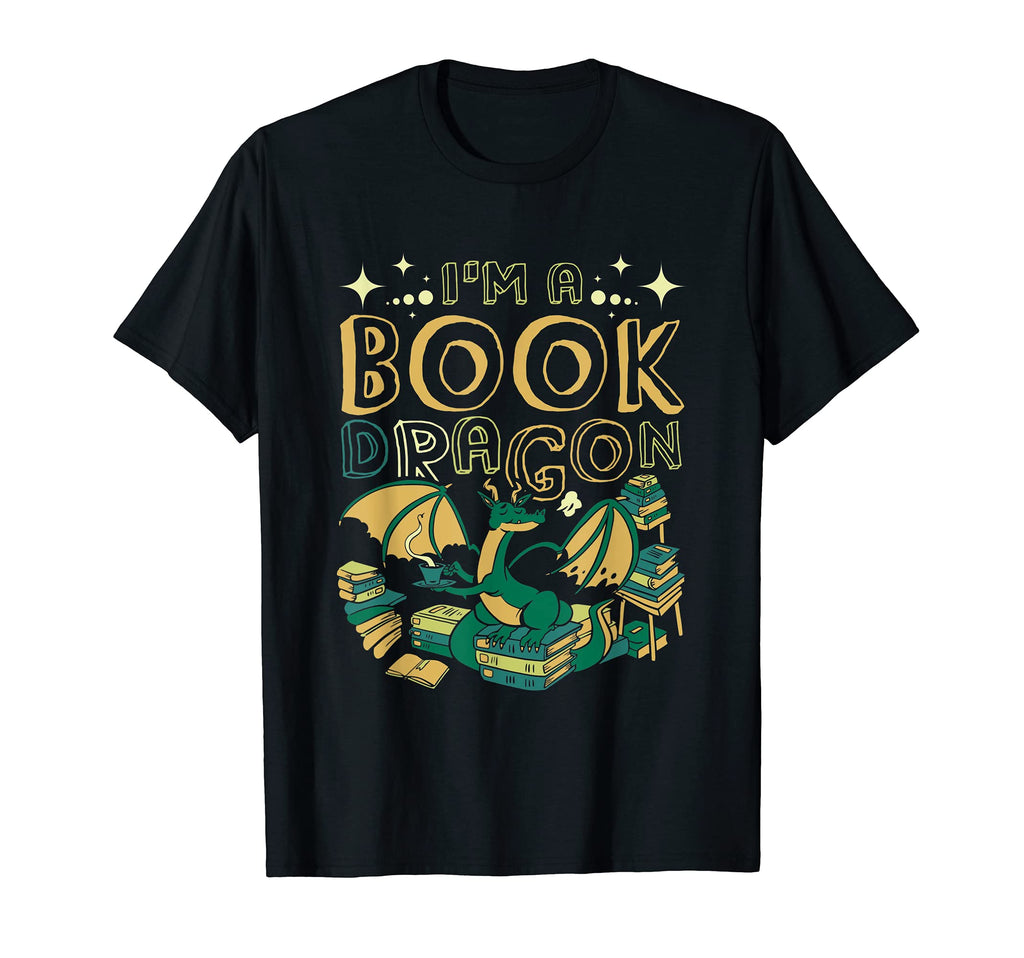 Im Book Dragon Booklover And Bookworm T-Shirt - Custom Art Print Men Women - T-Shirt, Sweatshirt, Hoodie