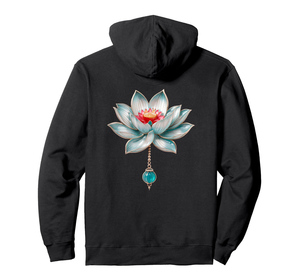 Lotus Flower Yoga Metaphysical Hoodie - Custom Art Print Unisex - T-Shirt, Sweatshirt, Hoodie