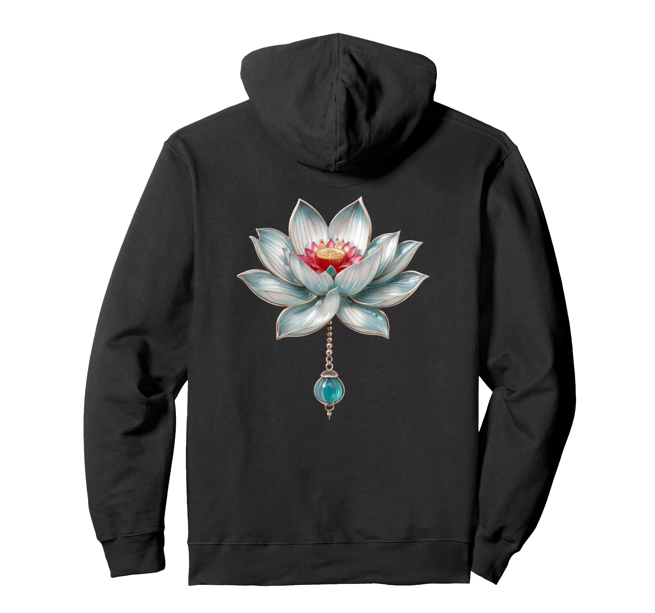 Lotus Flower Yoga Metaphysical Hoodie - Custom Art Print Unisex - T-Shirt, Sweatshirt, Hoodie