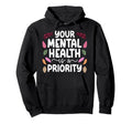 Mental Health Therapist Best Mental Hoodie - Aesthetic Graphic Unisex - T-Shirt, Sweatshirt, Hoodie