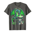 Dragon Reading Books Bookworm T-Shirt - Graphic Print for Adults - T-Shirt, Sweatshirt, Hoodie