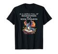 World Bookworms Be Book Dragon Reading T-Shirt - Minimalist Print Unisex - T-Shirt, Sweatshirt, Hoodie