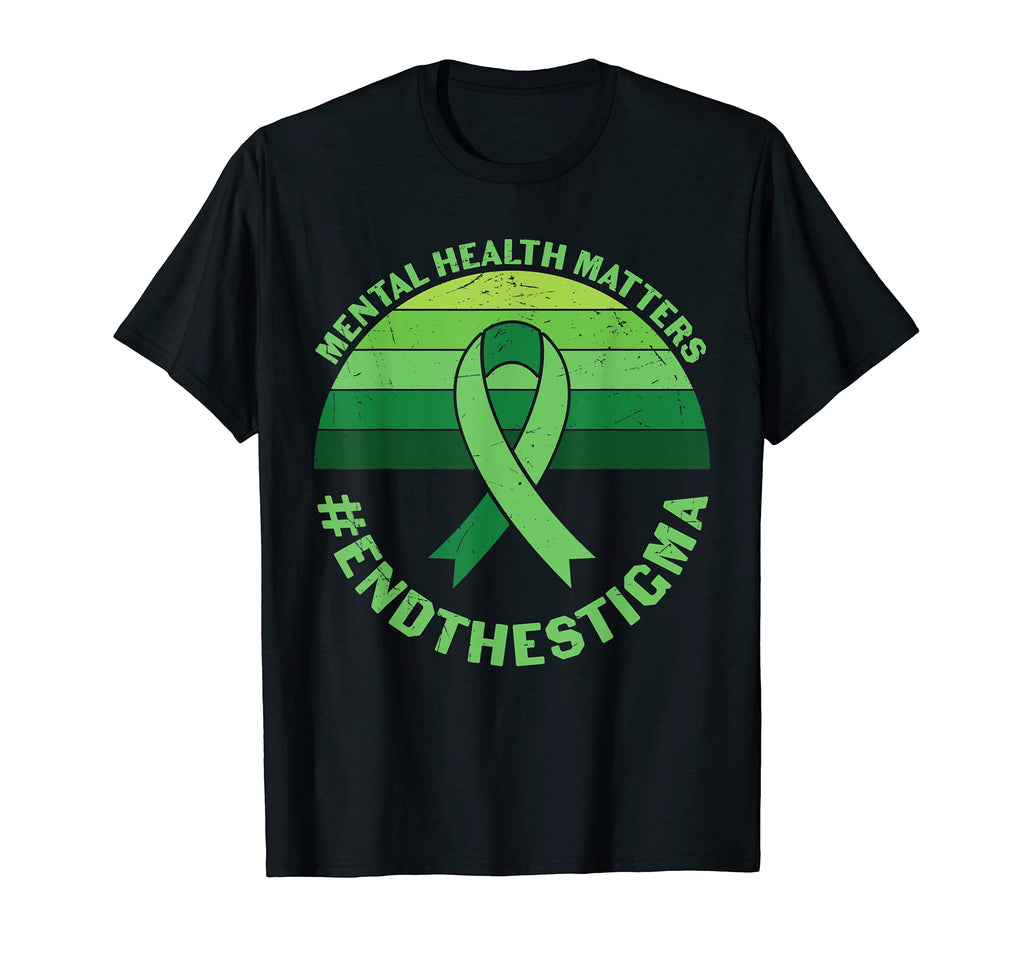 End Stigma Mental Health Awareness T-Shirt - Trendy Graphic Men Women - T-Shirt, Sweatshirt, Hoodie