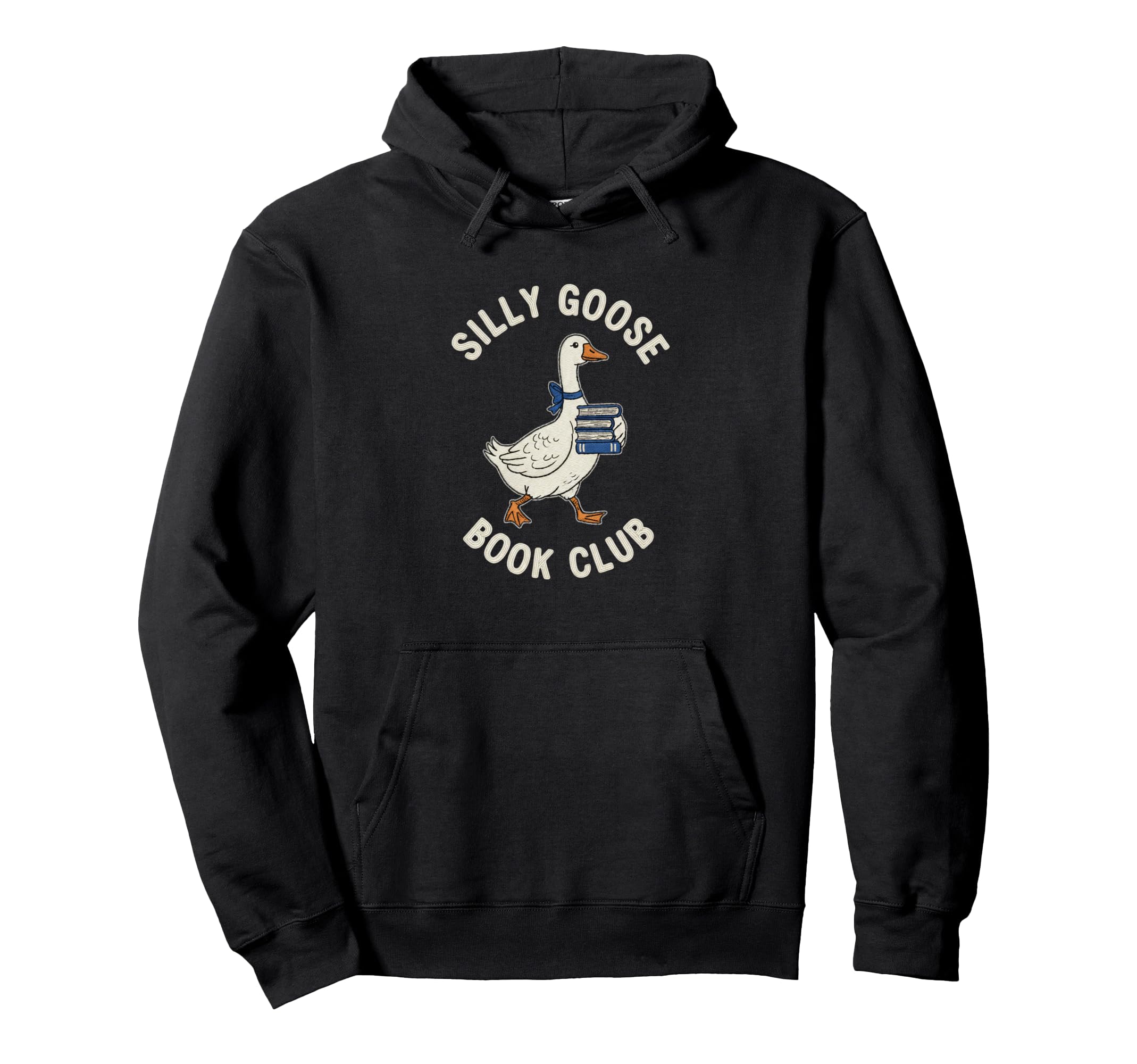 Silly Goose Book Club Literary Goose Hoodie - Aesthetic Graphic Unisex - T-Shirt, Sweatshirt, Hoodie