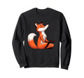 Meditation Fox Yoga Pose Sweatshirt - Fun Novelty Design Men Women - T-Shirt, Sweatshirt, Hoodie